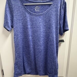 Nike Blue Fitted Short Sleeve Tee
